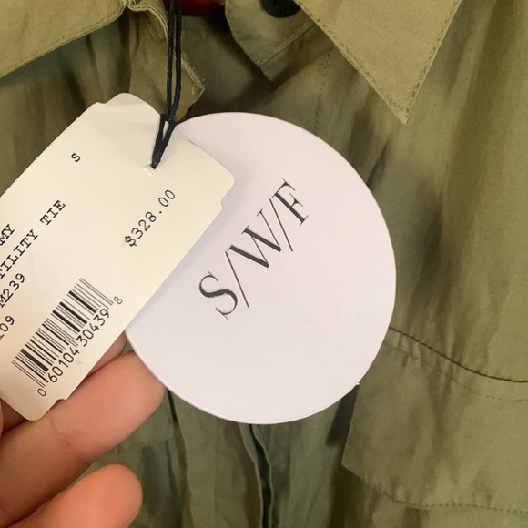 S/W/F Utility Poplin Tie-waist Jumpsuit - Picture 7 of 9